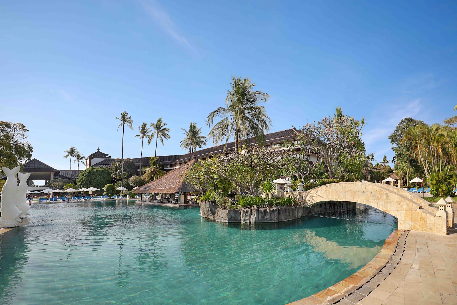 Discovery Kartika Plaza pool, a family friendly hotel in Kuta