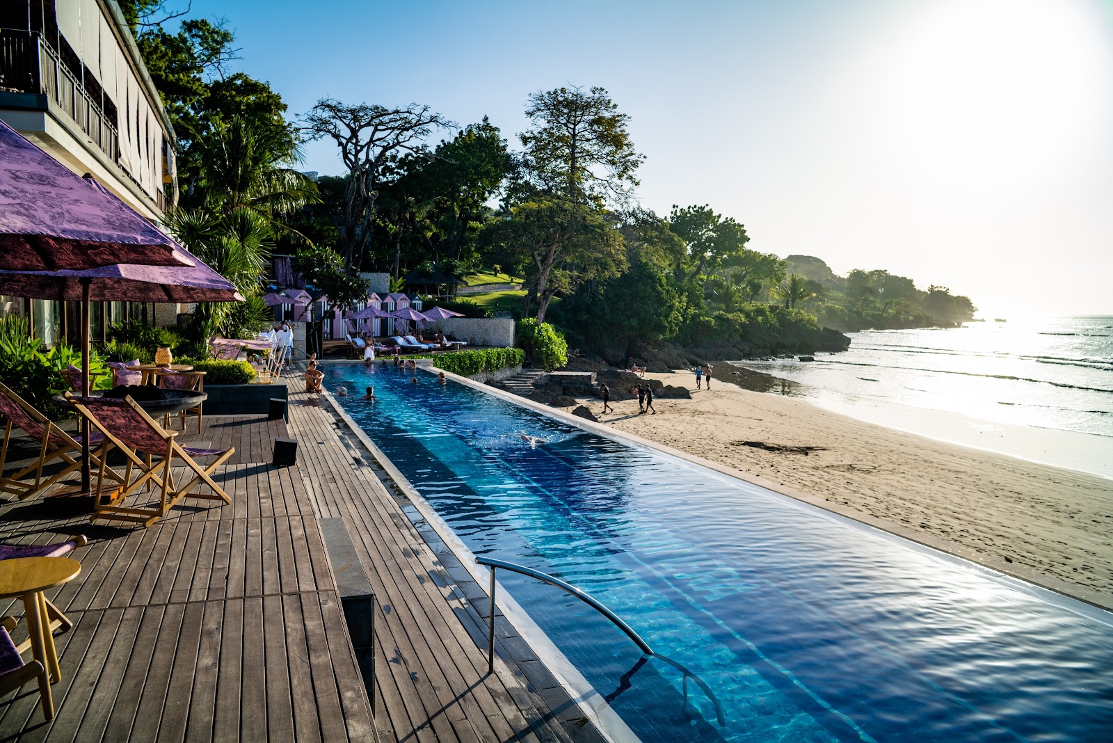 Beachfront pool at Four Seasons Resort Bali at Jimbaran Bay