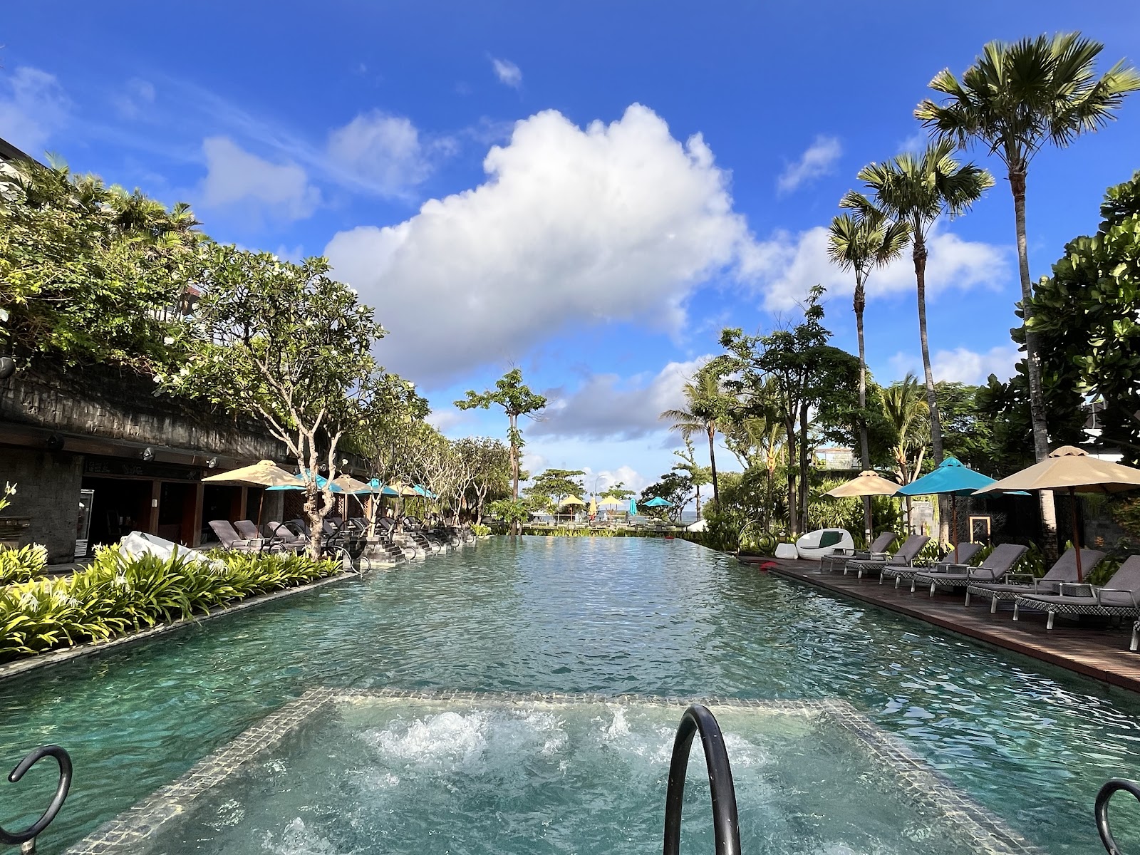 Pool overlooking the ocean at Hotel Indigo Bali Seminyak Beach
