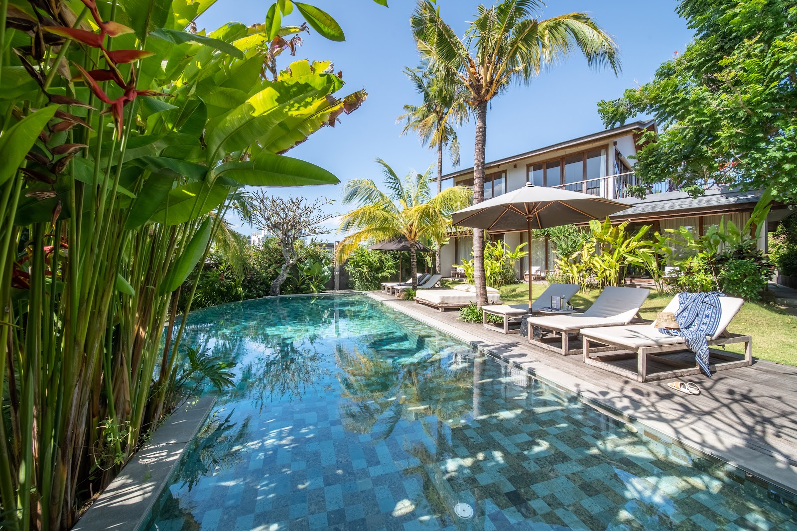 Masmara Resort garden pool, one of the best family friendly hotels in Canggu
