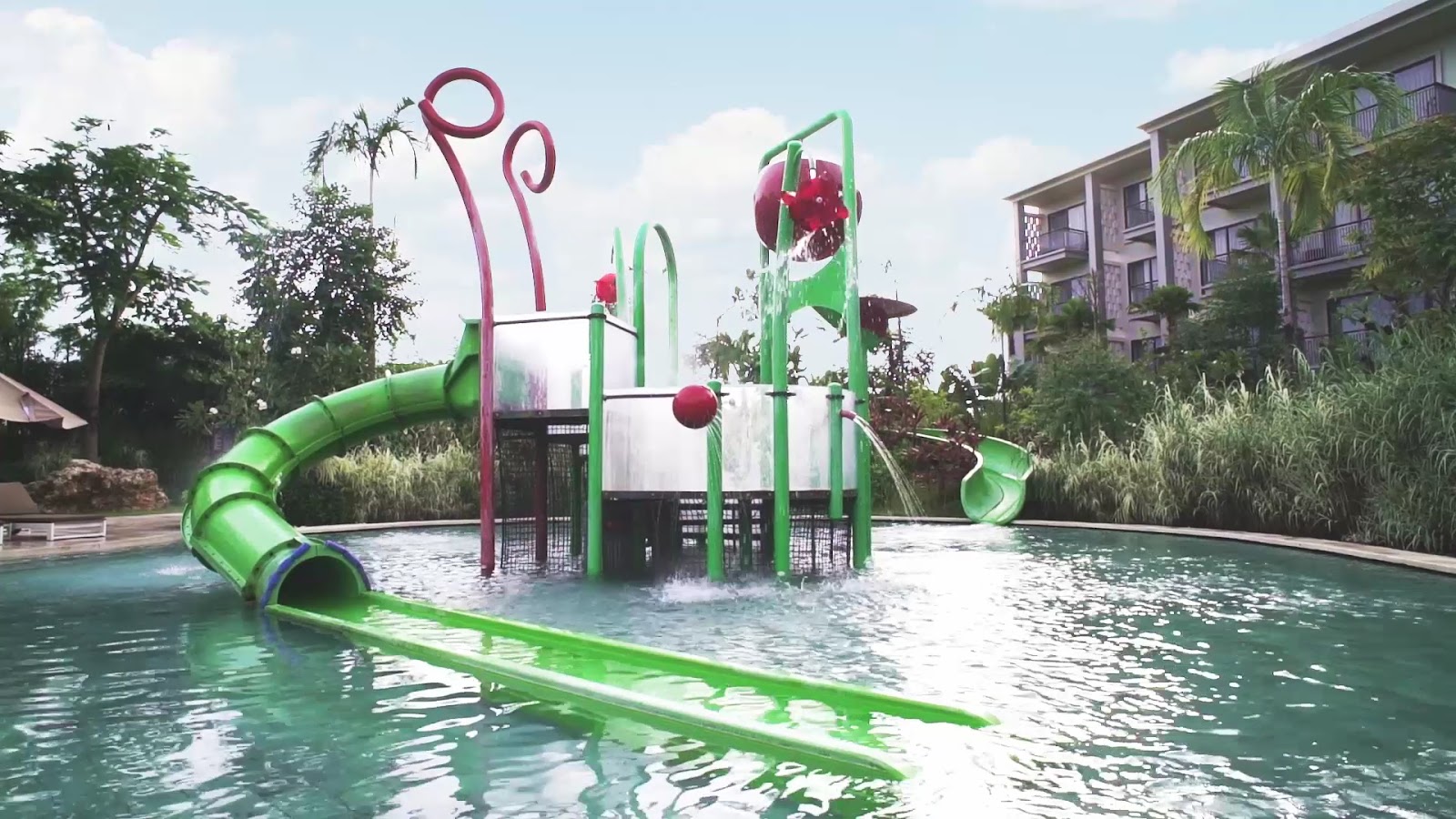 Kids waterslide pool at Movenpick Resort and Spa Jimbaran Bali