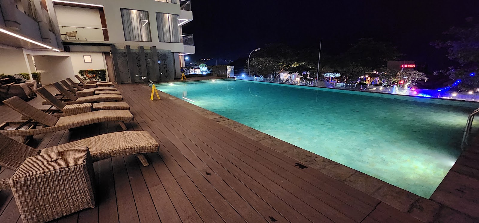 Rooftop pool with ocean views at Platinum Hotel Jimbaran Beach Bali