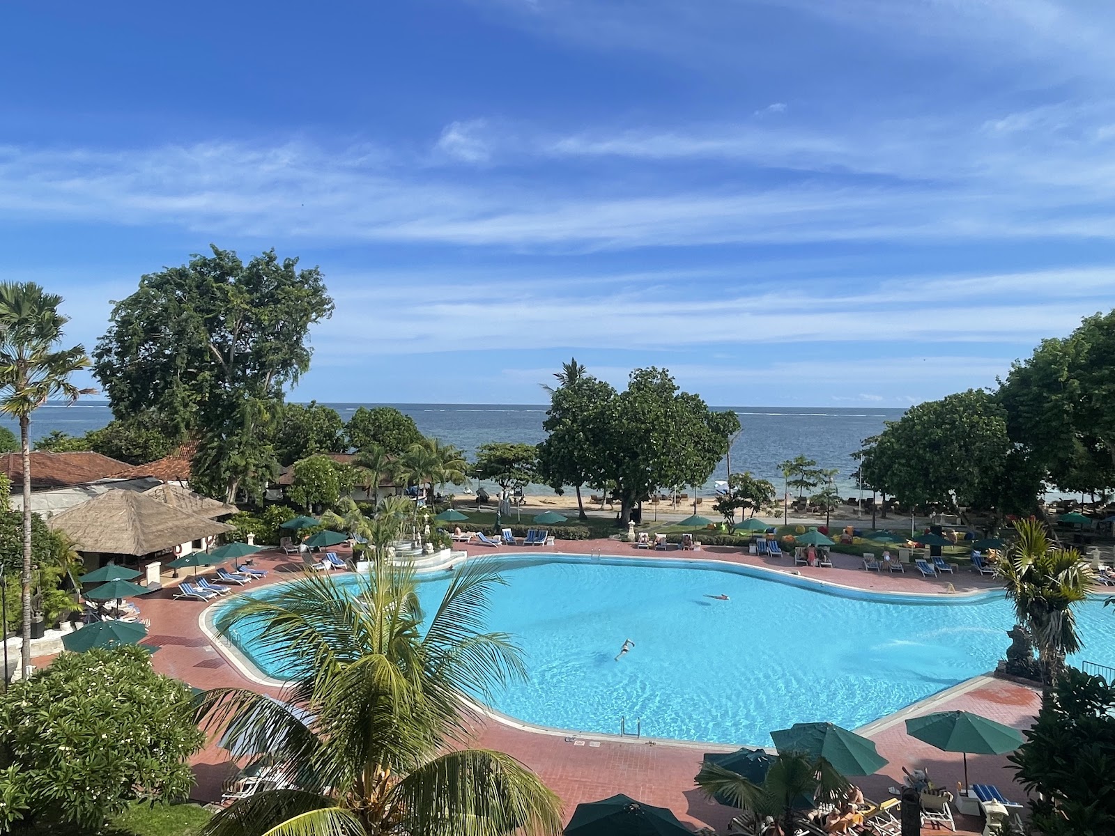 Large pool with ocean views at Prama Sanur Beach Bali