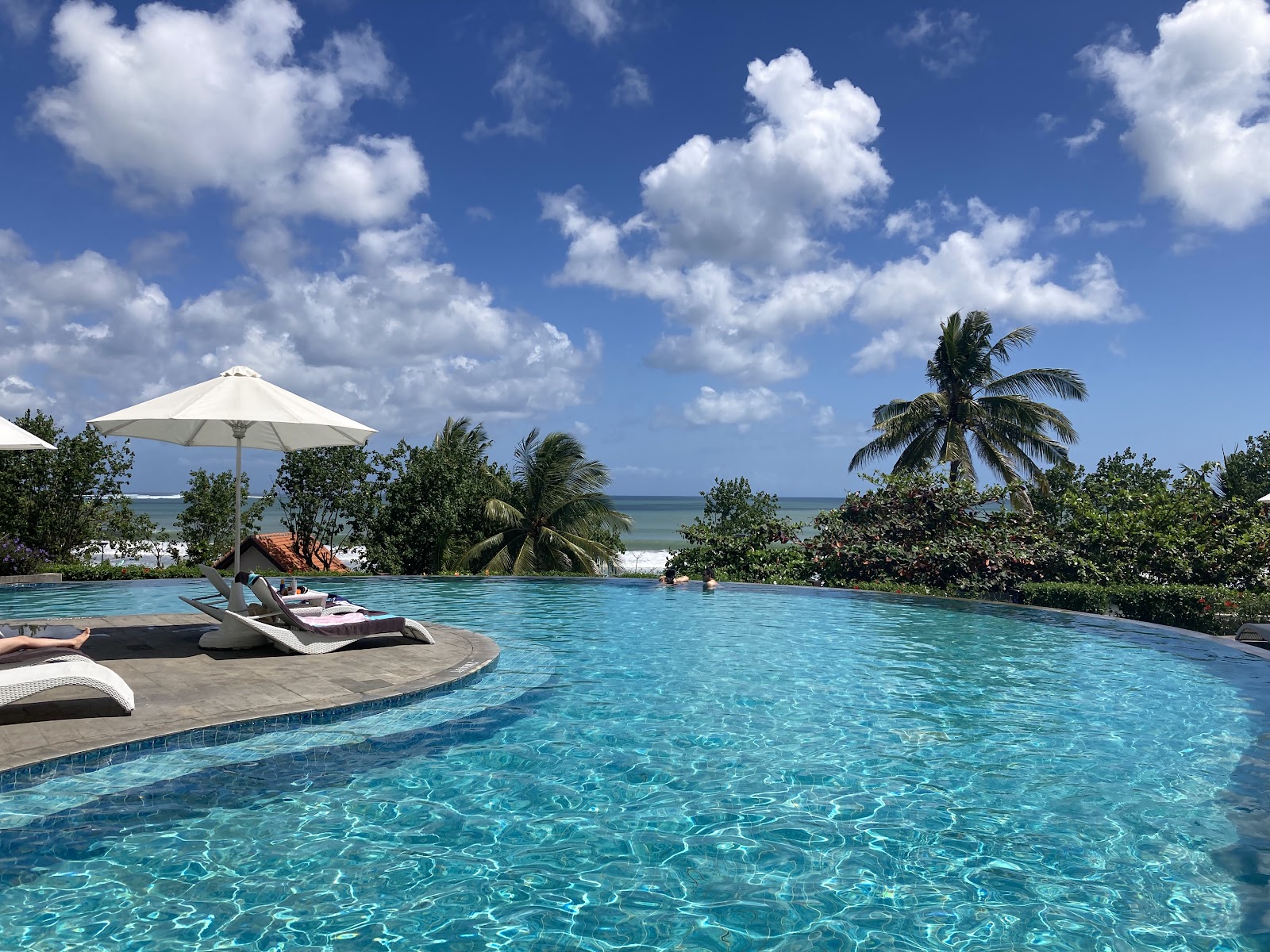 Pool overlooking Kuta Beach at Sheraton Bali Kuta Resort