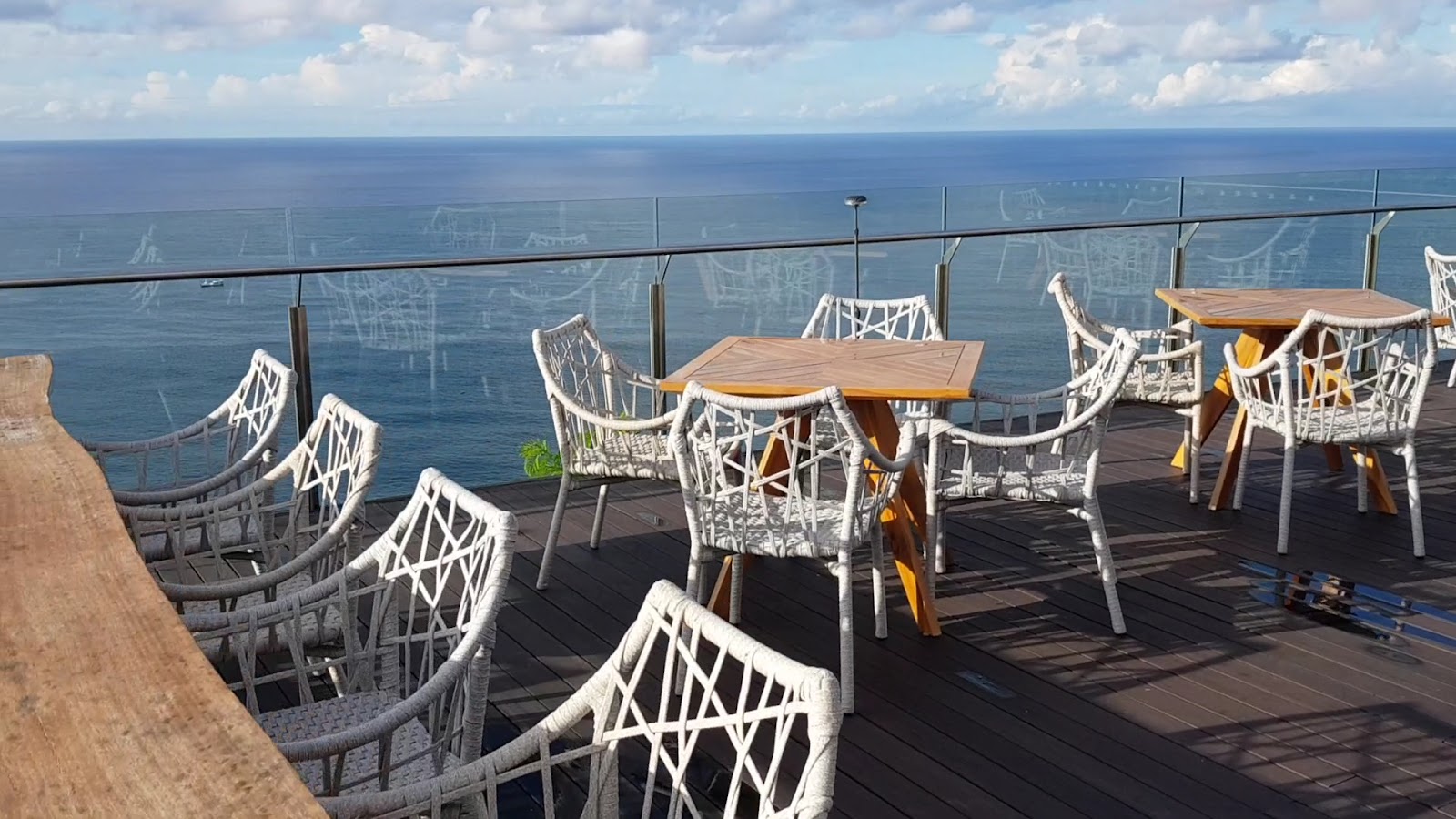 Clifftop dining terrace with ocean views at Six Senses Uluwatu