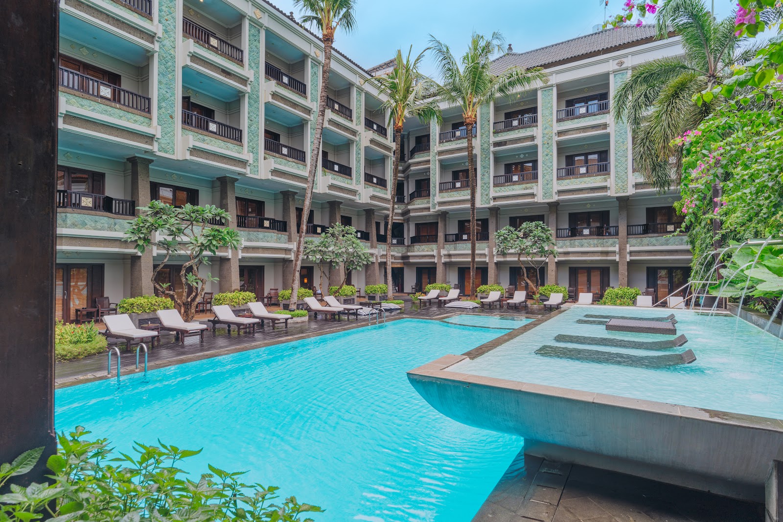 Courtyard pool at The Vira Bali Boutique Hotel and Suite